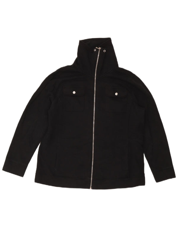 Ralph Lauren Jaqueta feminina de treino UK 18 XL algodão preto