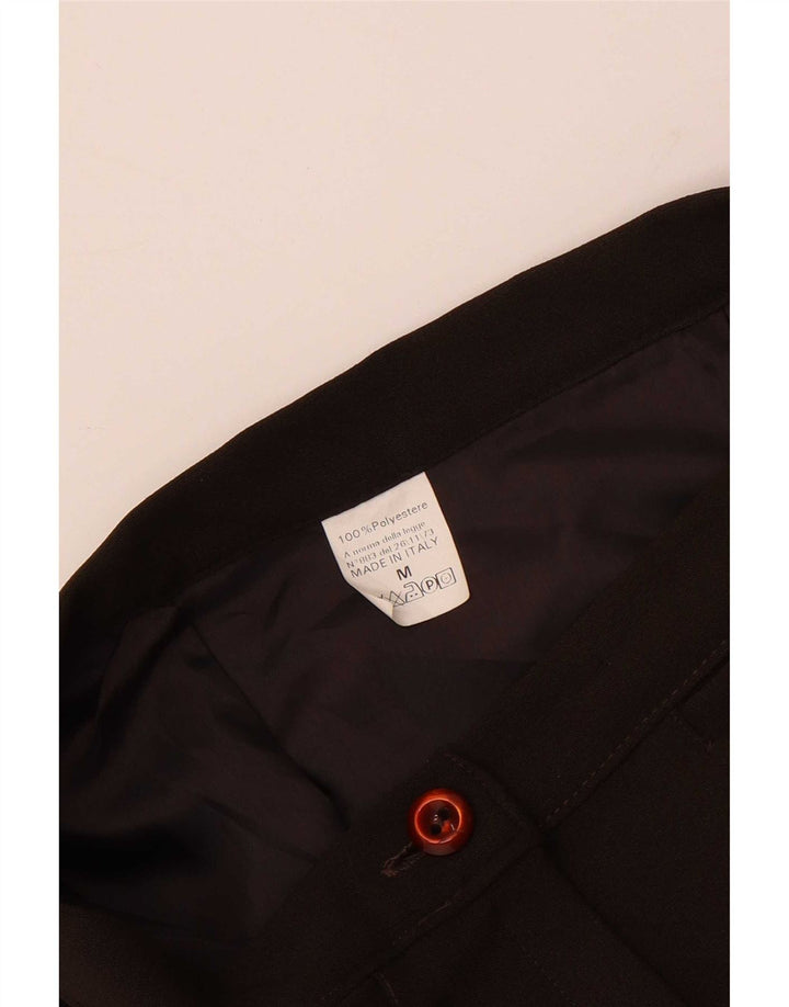 Minissaia feminina vintage média W28 poliéster marrom