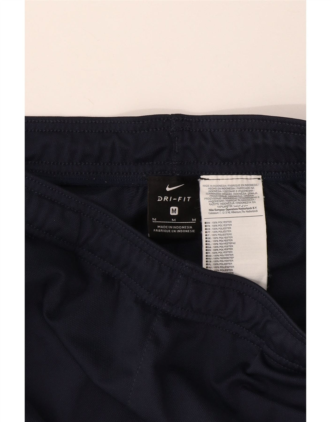 Calça de treino masculina Nike Dri Fit médio azul marinho poliéster