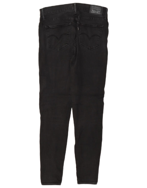 Levi's Womens 710 Super Skinny Jeans W28 L28 Black Cotton