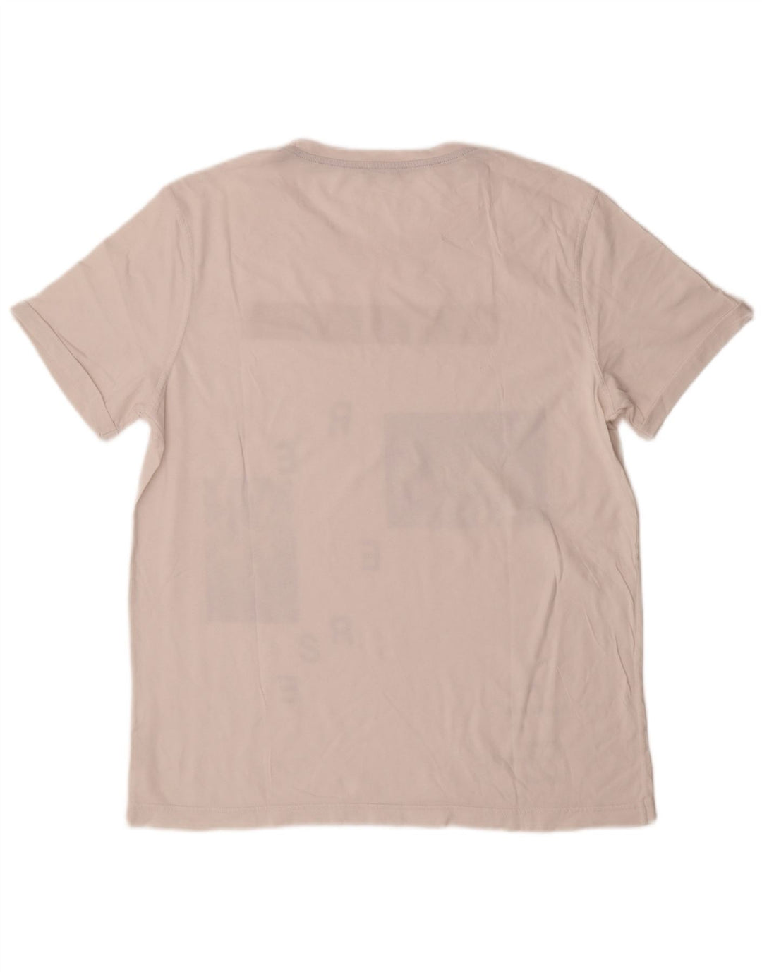 Camiseta gráfica masculina Benetton Top médio branco