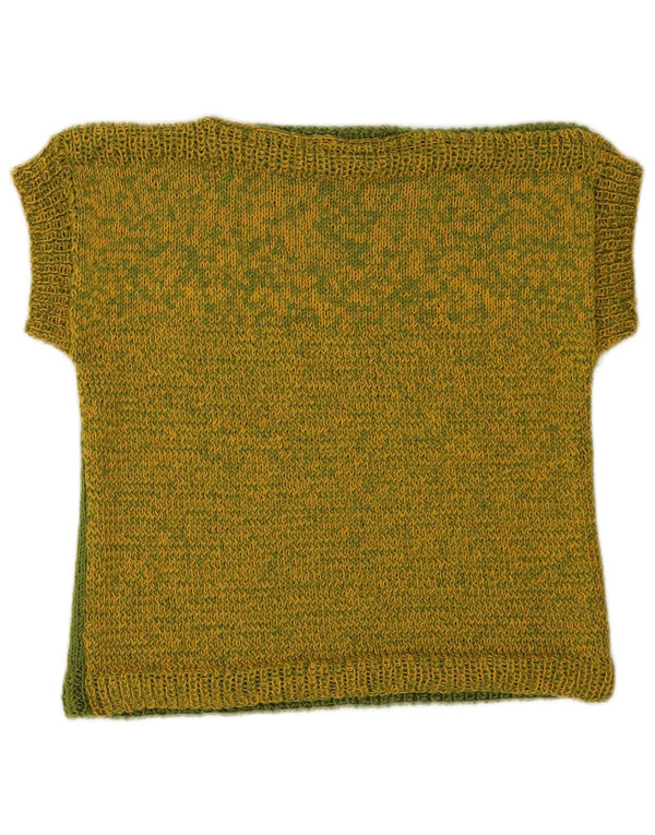 Colete feminino vintage regata Reino Unido 8 pequeno verde salpicado