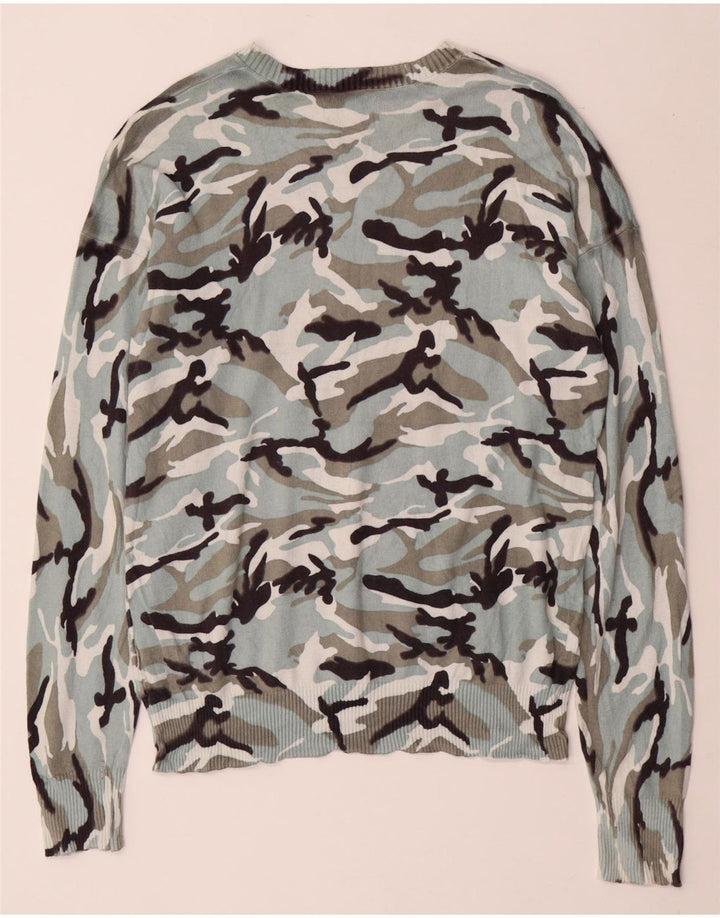 Suéter feminino CALVIN KLEIN JEANS com gola canoa Reino Unido 14 azul médio