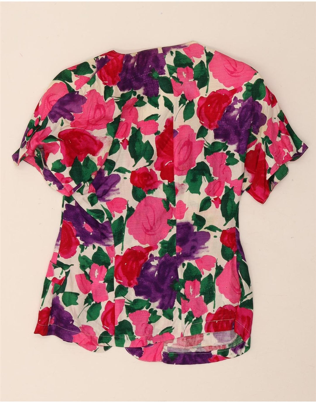 mabb Jaqueta blazer feminina de 4 botões IT 42 médio floral multicolorido