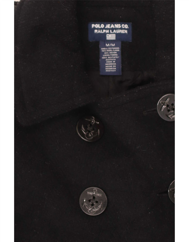 Casaco Ralph Lauren Feminino Pea UK 14 Médio Lã Preta
