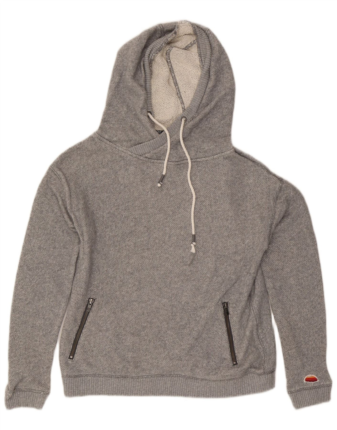 Jumper com capuz feminino Roxy UK 14 cinza médio