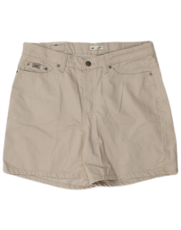 LEE Shorts feminino casual US 12 grande W32 algodão bege