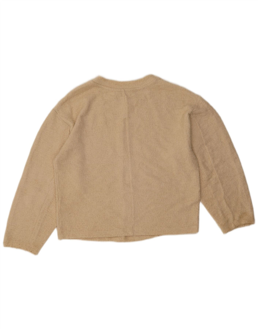 Blusa oversized feminina Marks & Spencer UK 6 XS algodão bege