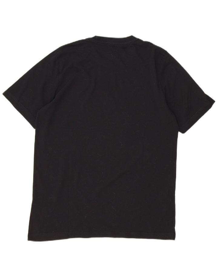 Adidas Mens Graphic T-Shirt Top Médio Algodão Preto