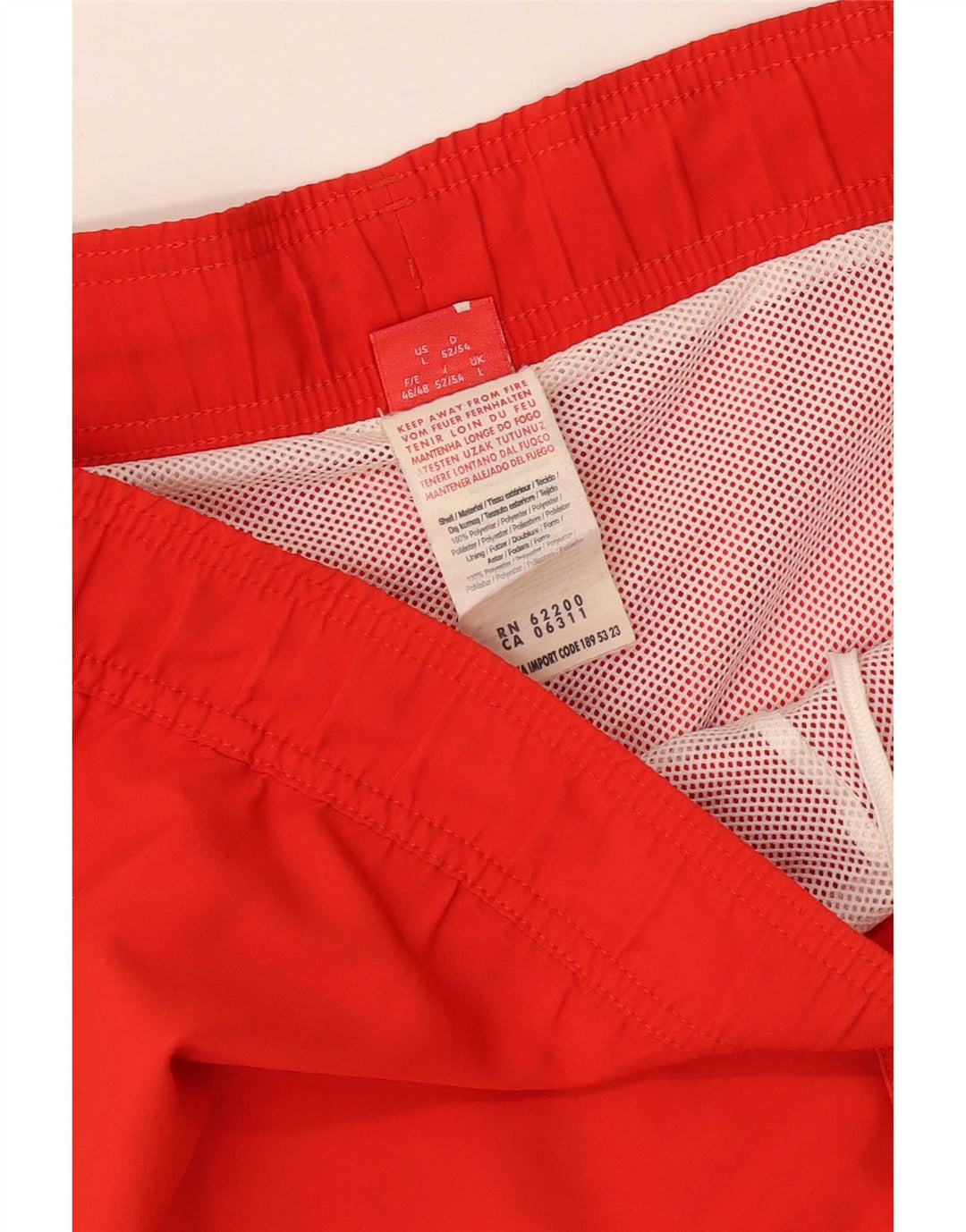 Shorts de natação masculinos Puma Graphic grande laranja colorblock poliéster