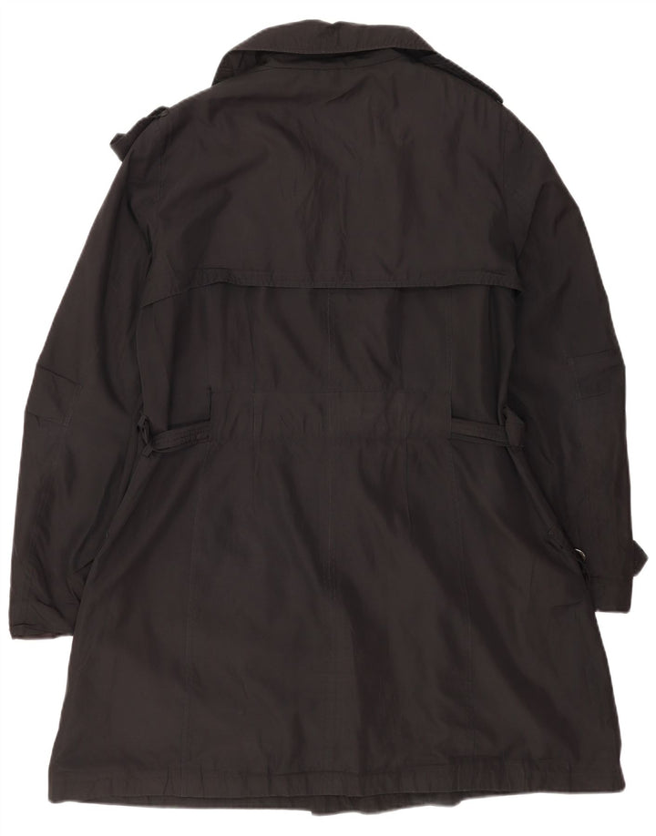 Casaco impermeável feminino Zara Reino Unido 18 XL preto