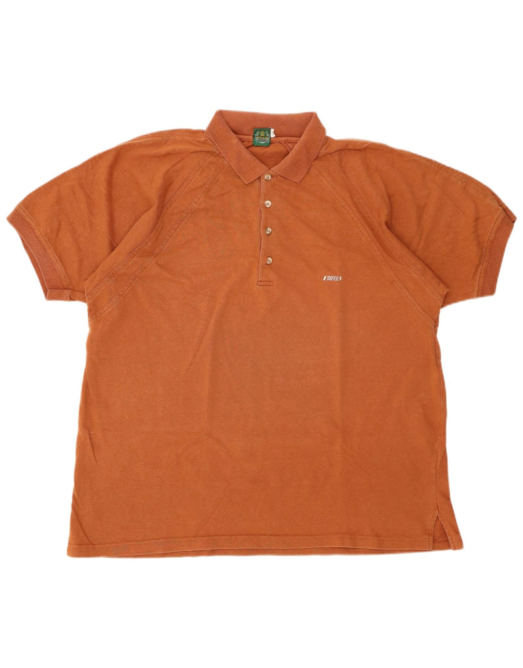 Camisa polo masculina RIFLE XL de algodão marrom