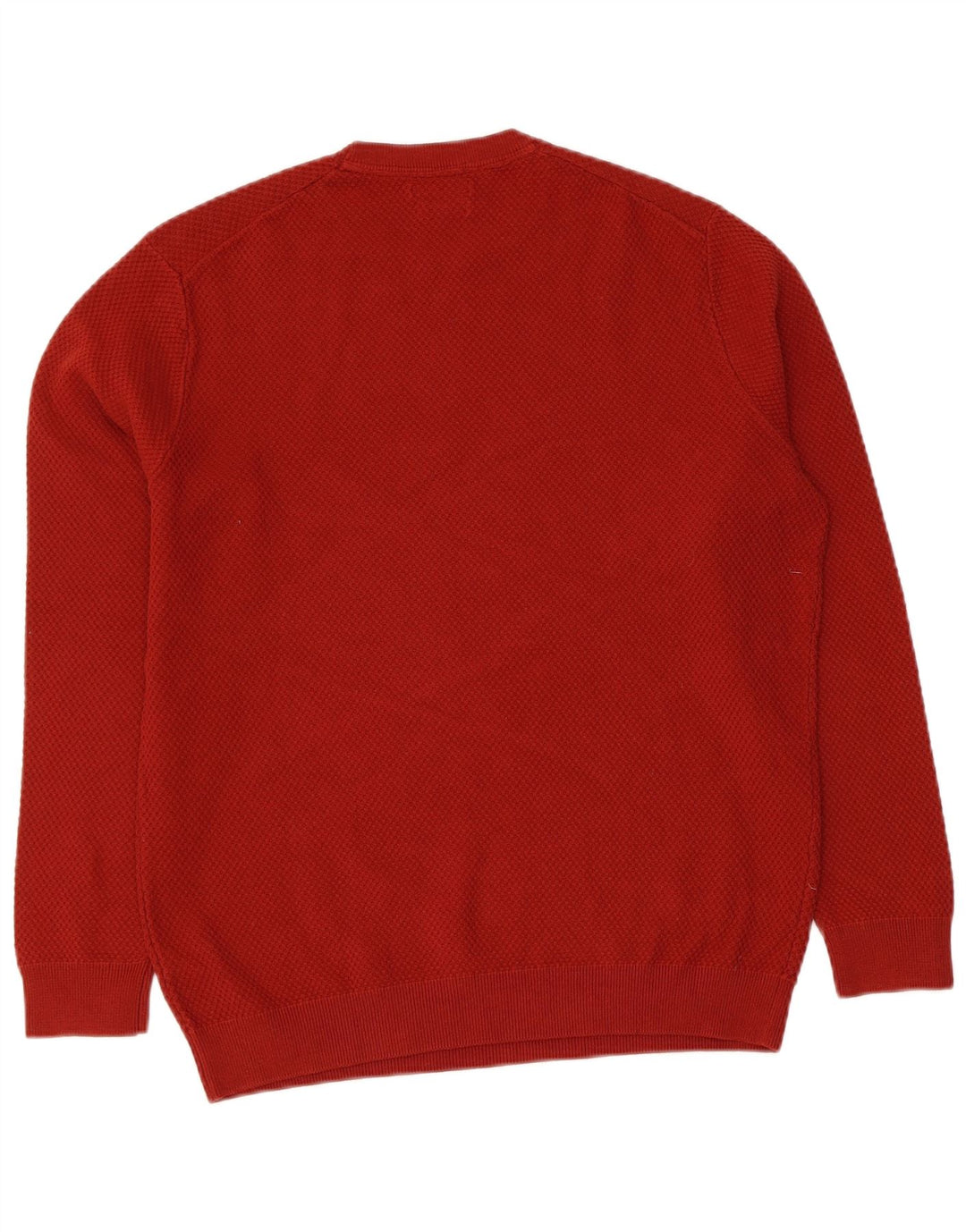 Suéter masculino Massimo Dutti com gola redonda, algodão médio vinho