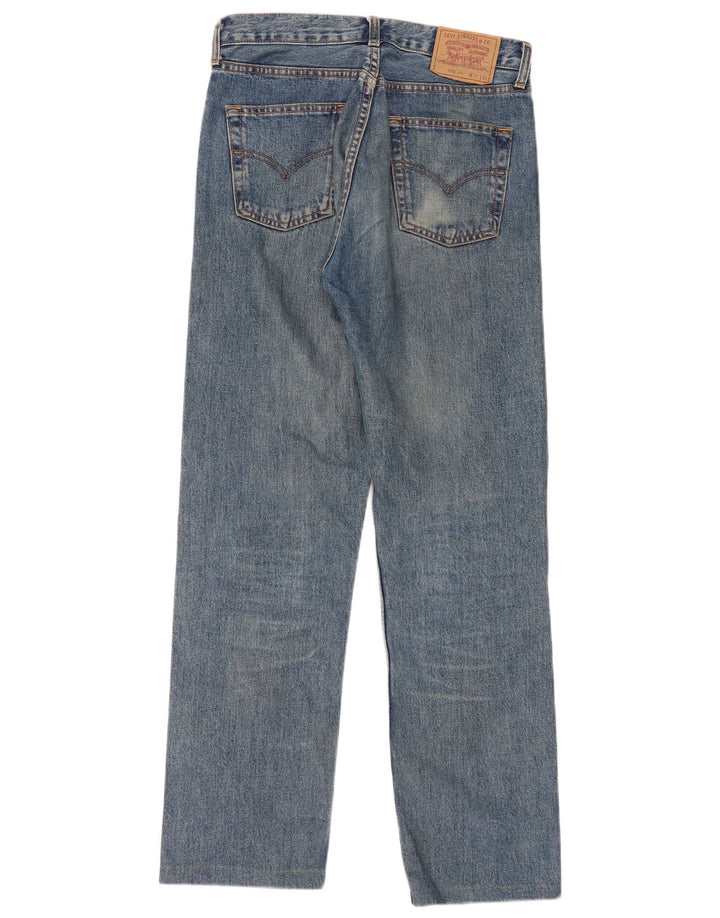 Calça jeans feminina Levi's 590 Straight W31 L32 azul algodão