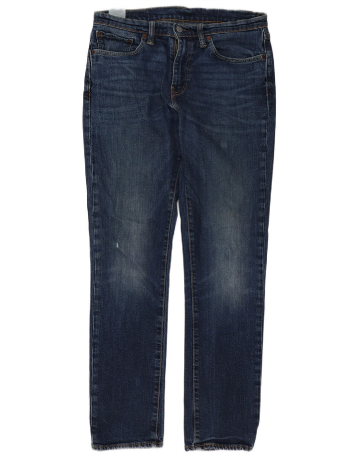 Levi's Masculino 511 Slim Jeans W32 L32 Azul Marinho Algodão