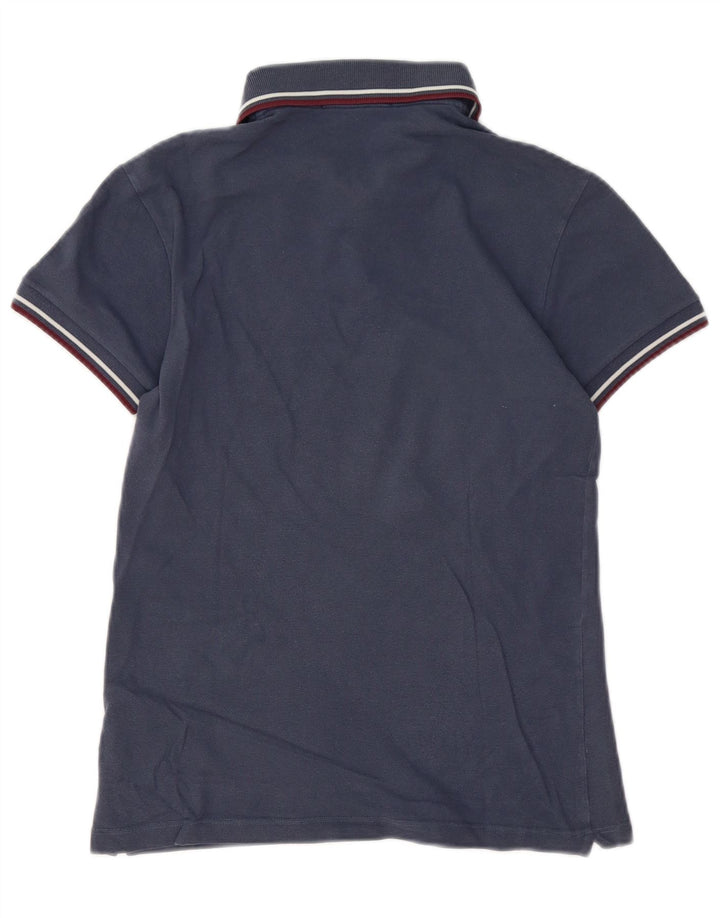 Camisa pólo masculina FRED PERRY pequena algodão azul marinho