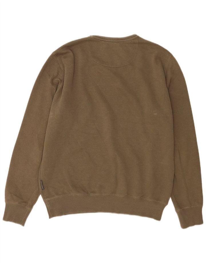 FRENCH CONNECTION Suéter masculino XL algodão cáqui