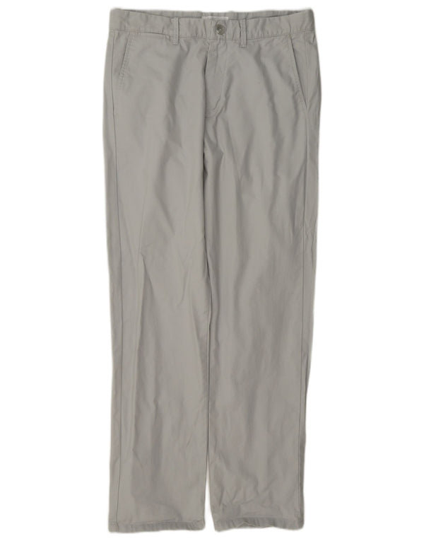 Calça chino reta masculina Calvin Klein W31 L32 algodão cinza