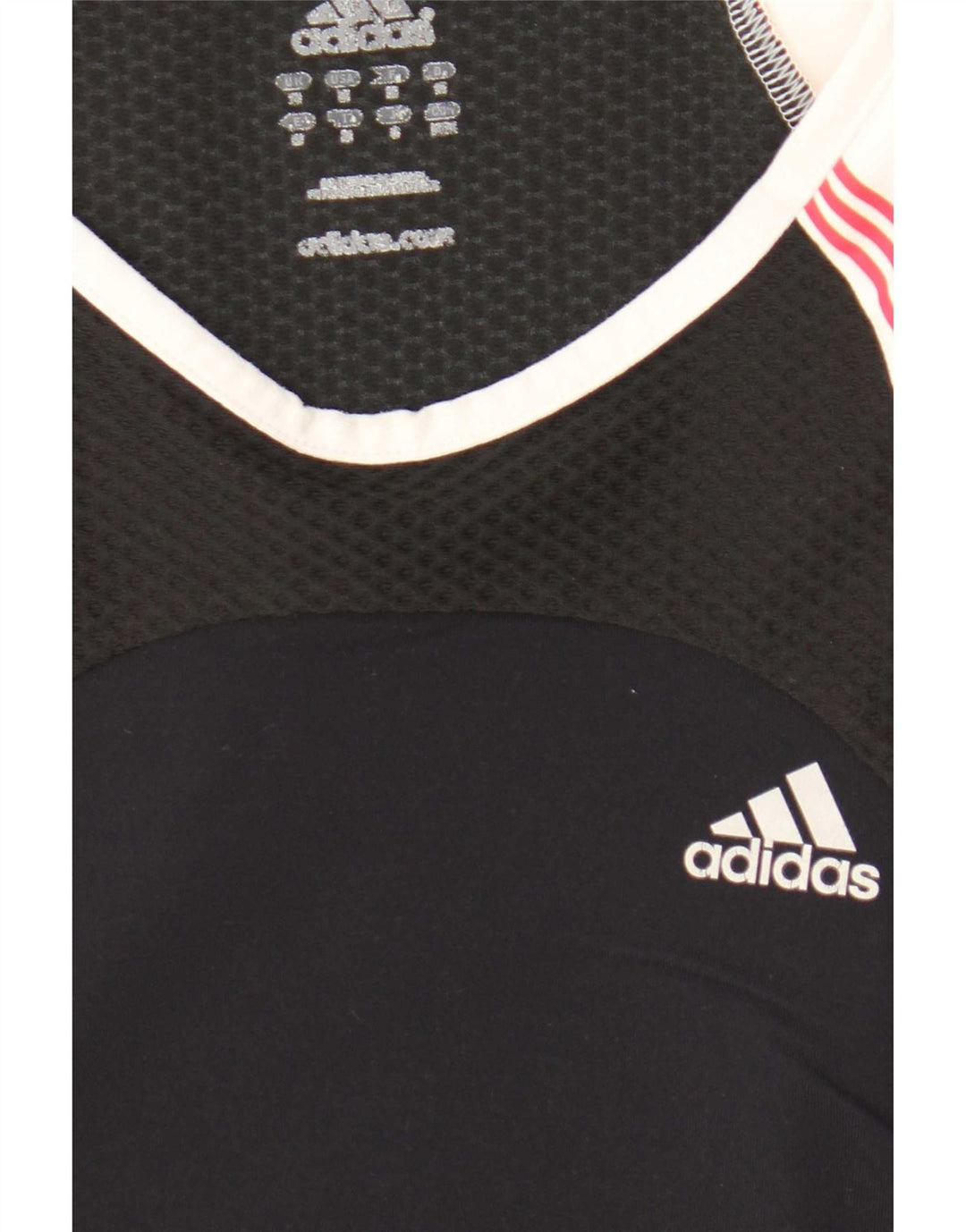 Adidas Womens Climacool Vest Top UK 10 Small Black Colourblock