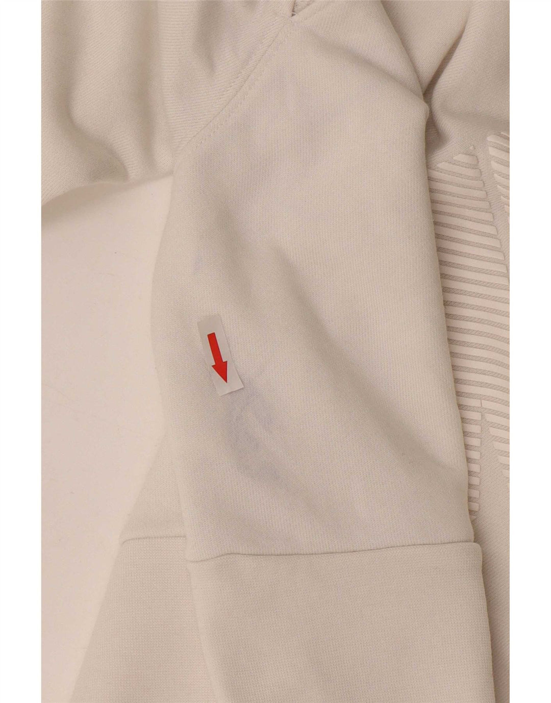 Nike Womens Crop Sweatshirt Jumper UK 14 Médio Branco Poliéster