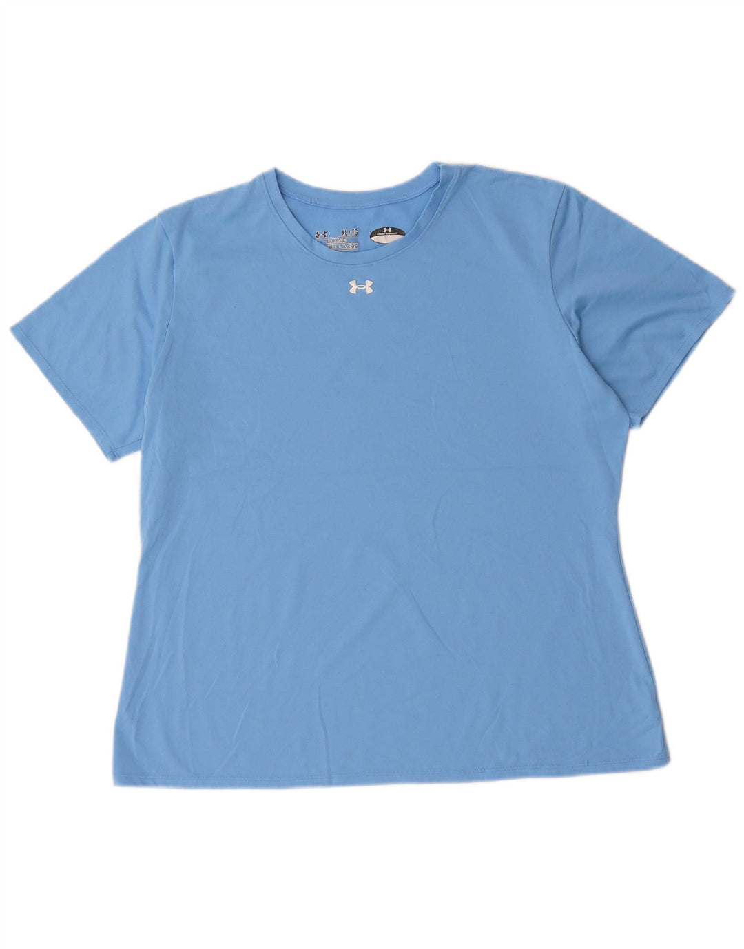 Camiseta feminina Under ARMOUR Heat Gear UK 18 XL azul poliéster