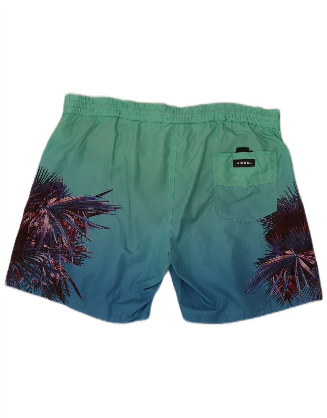 Shorts de natação masculino diesel regular médio azul floral praia