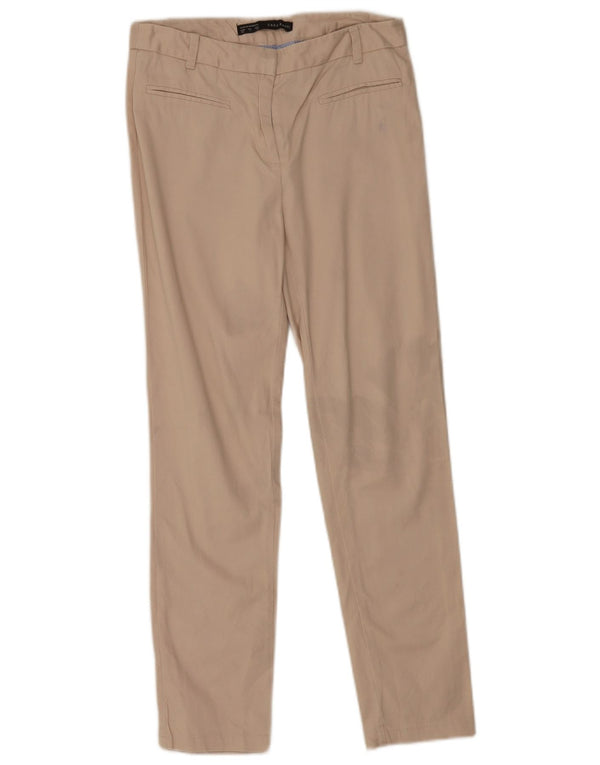 Zara Calça feminina casual slim EU 36 XS W26 L27 bege