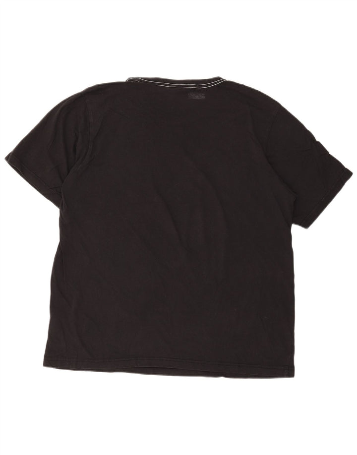 Camiseta gráfica masculina Tio Sam, grande, preta