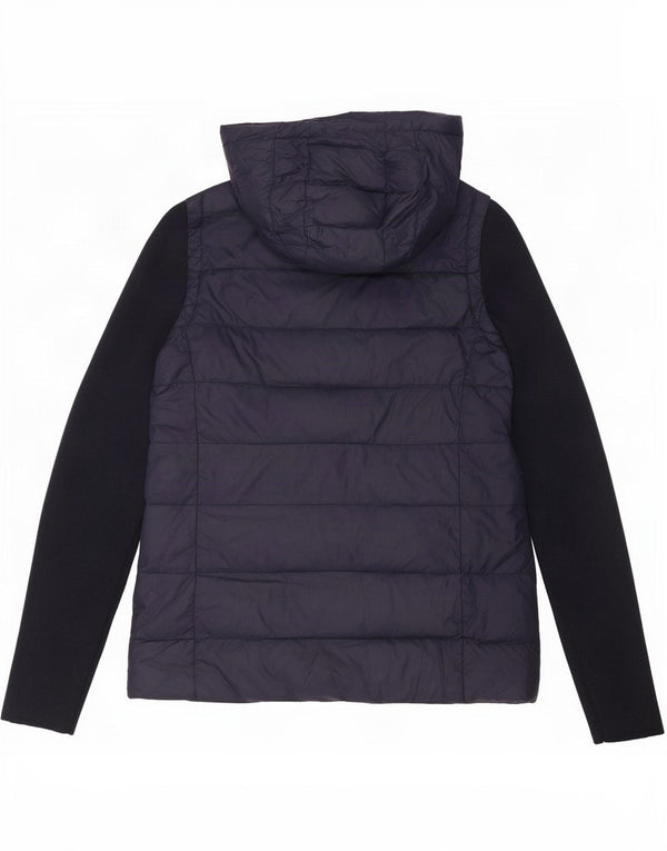 Jaqueta masculina acolchoada com capuz Tommy Hilfiger UK 6 XS azul marinho poliamida