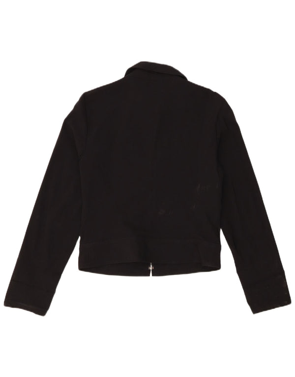 Jaqueta bomber feminina Zara Reino Unido 14 grande viscose preta