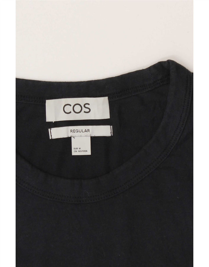 Cos Mens Camiseta Regular Top Médio Azul Marinho