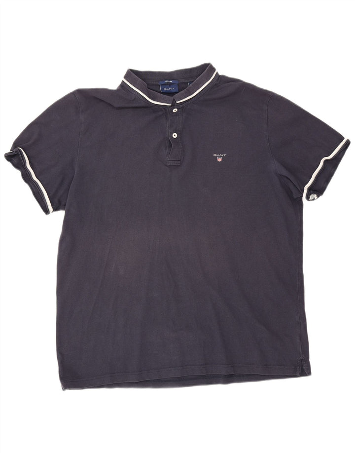 Camisa polo masculina regular Gant 3XL algodão azul marinho