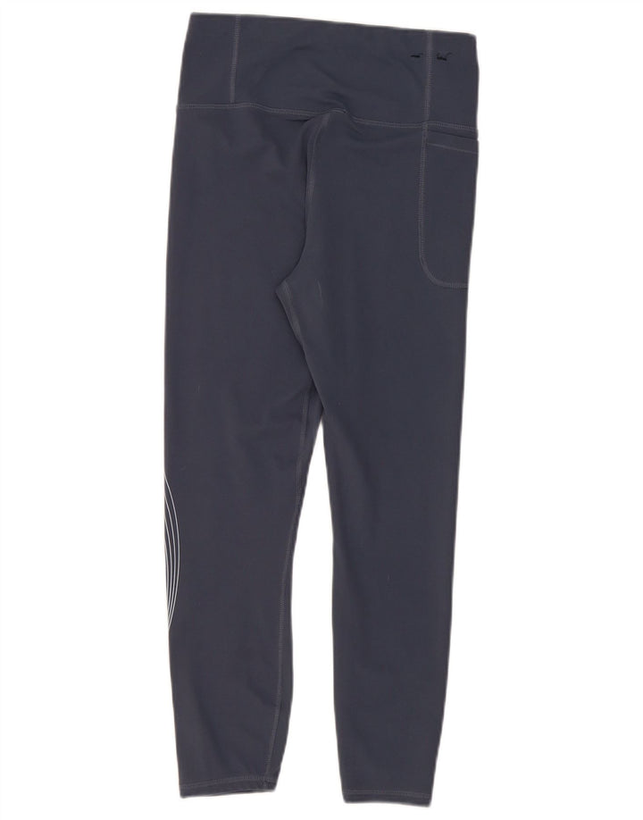 Under Armour Womens Graphic Crop Leggings Reino Unido 12 Poliéster Azul Médio