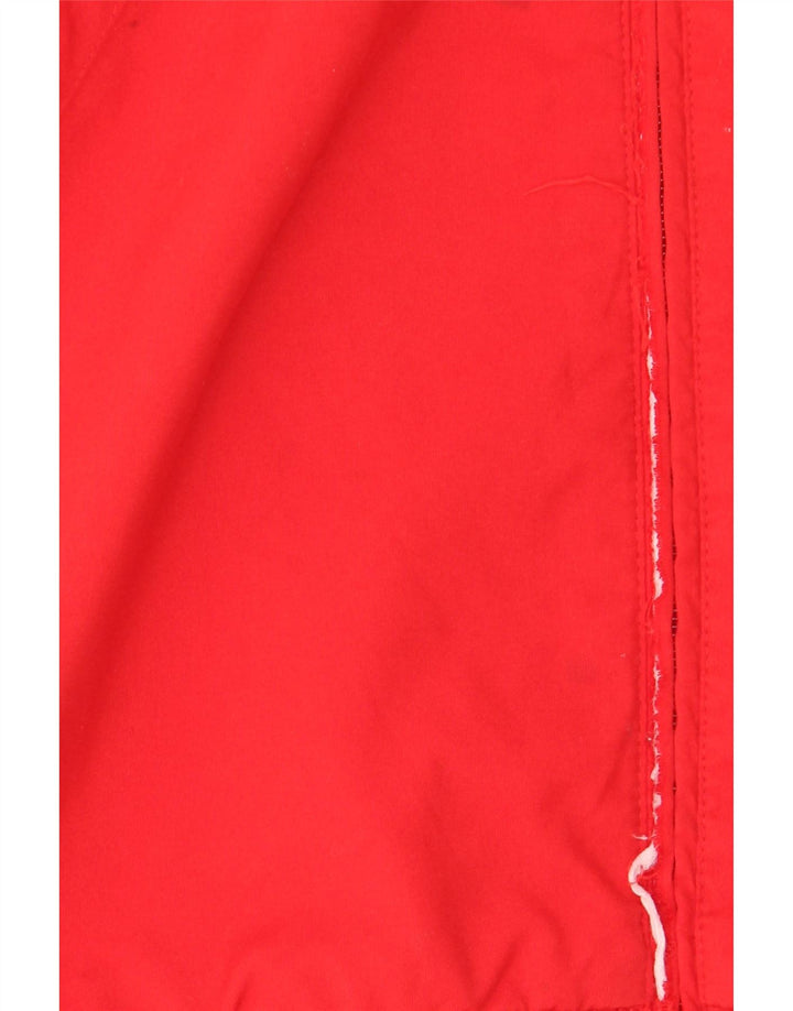Reebok Mens Tracksuit Top Jacket XL Poliéster Vermelho