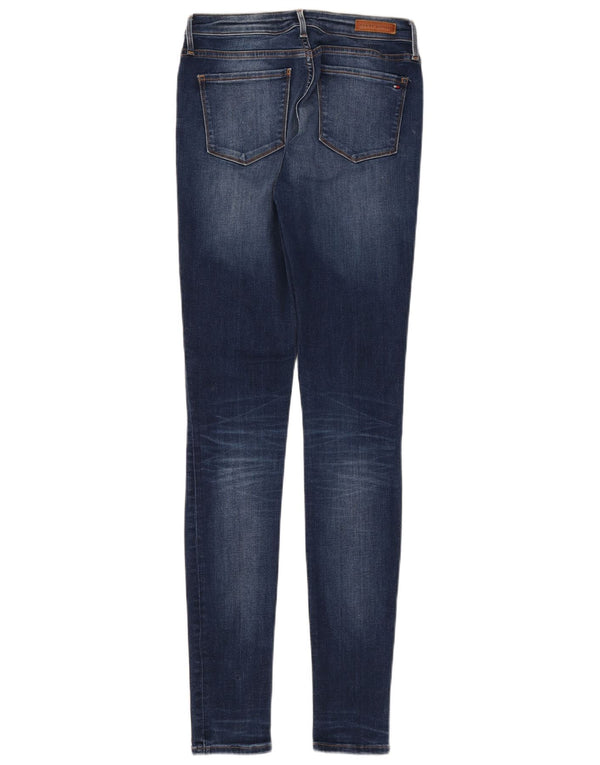 Tommy Hilfiger Feminino Como Skinny Jeans W28 L32 Azul Algodão