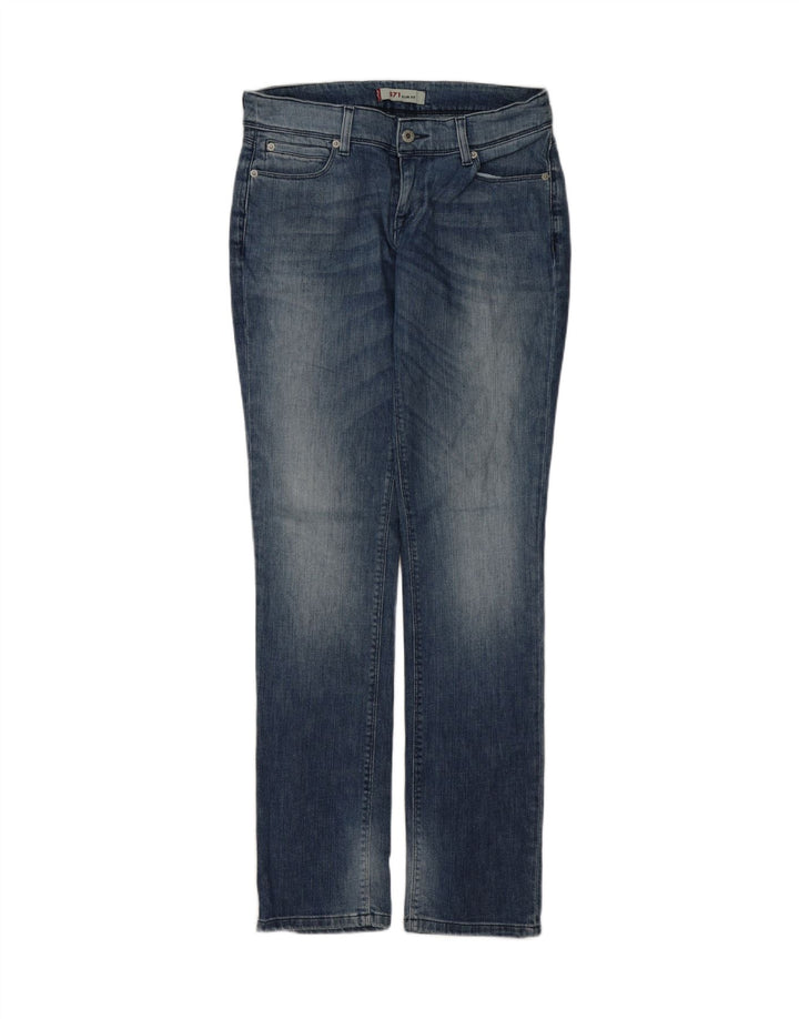 LEVI'S Feminino 571 Slim Jeans W31 L34 Azul Algodão