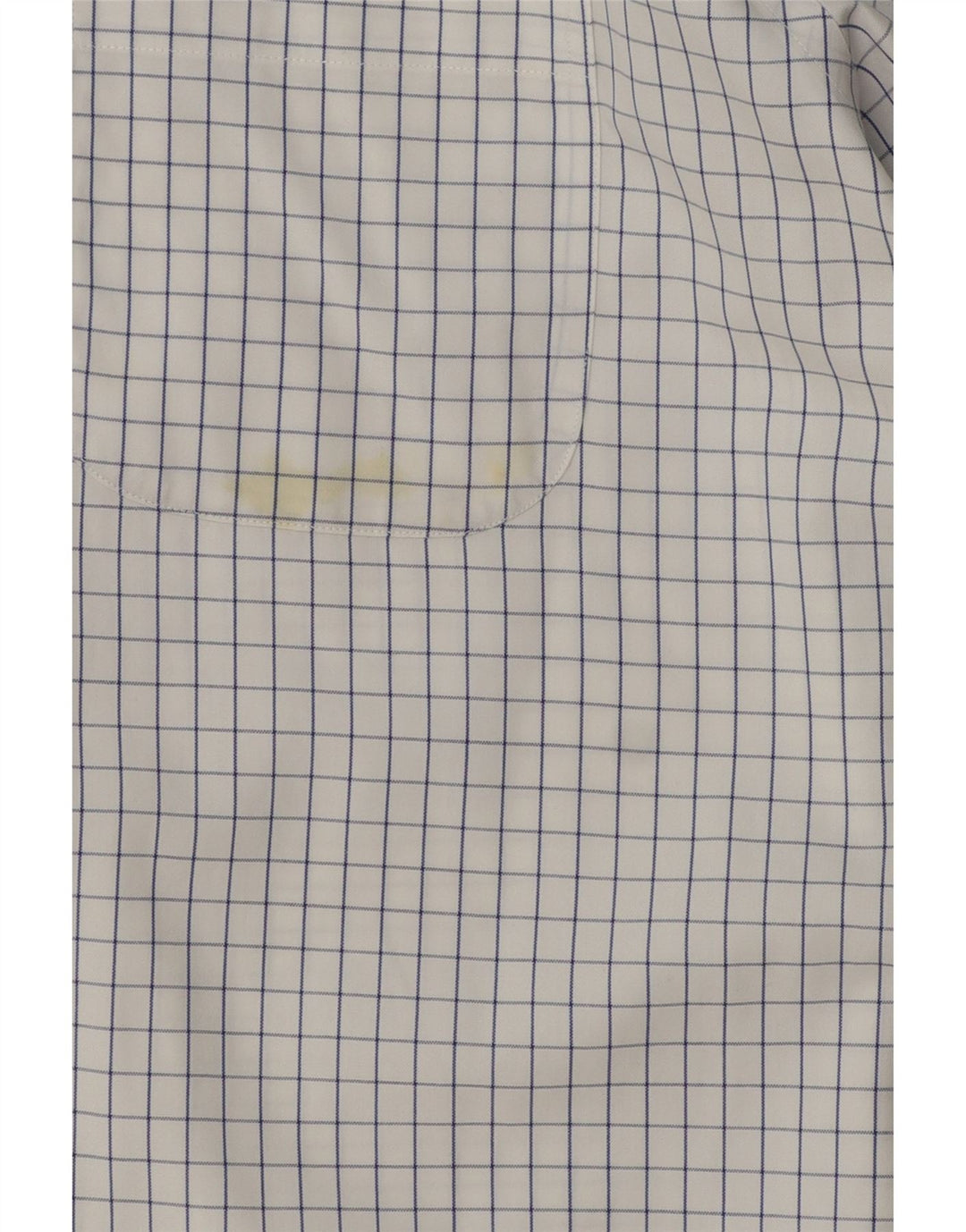 Camisa masculina de ajuste tradicional Brooks Brothers tamanho 15 1/2 xadrez branco médio