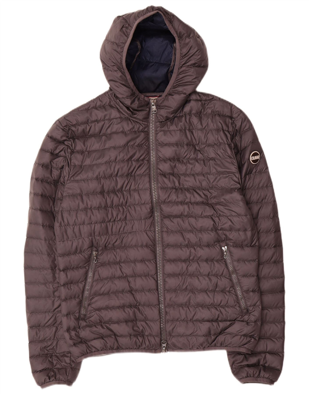 Jaqueta masculina acolchoada com capuz Colmar IT 50 poliéster cinza médio