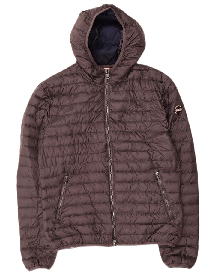 Jaqueta masculina acolchoada com capuz Colmar IT 50 poliéster cinza médio