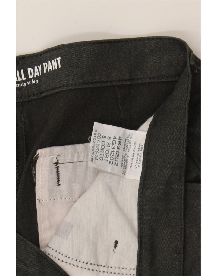 LEE Womens Straight Casual Trousers US 8 Medium W30 L30 Grey Cotton Vintage Lee and Second-Hand Lee from Messina Hembry 