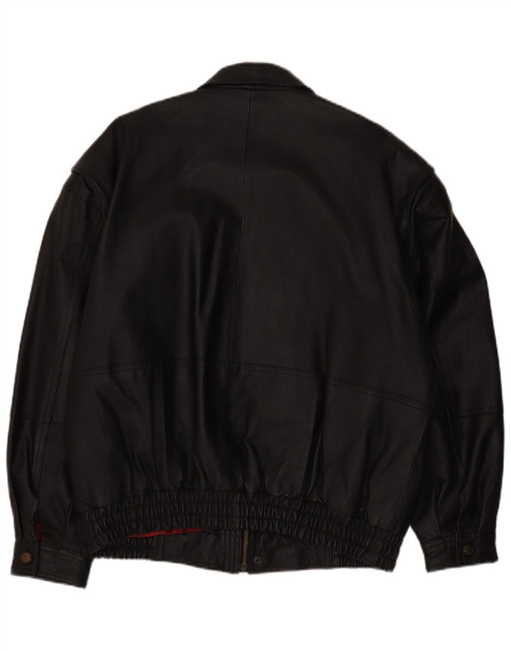 Jaqueta de couro masculina C&A IT 50 grande couro preto