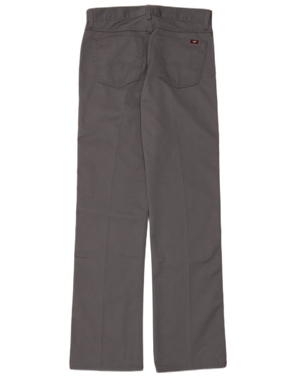 Calça casual masculina Mustang Bootcut W33 L34 poliéster cinza