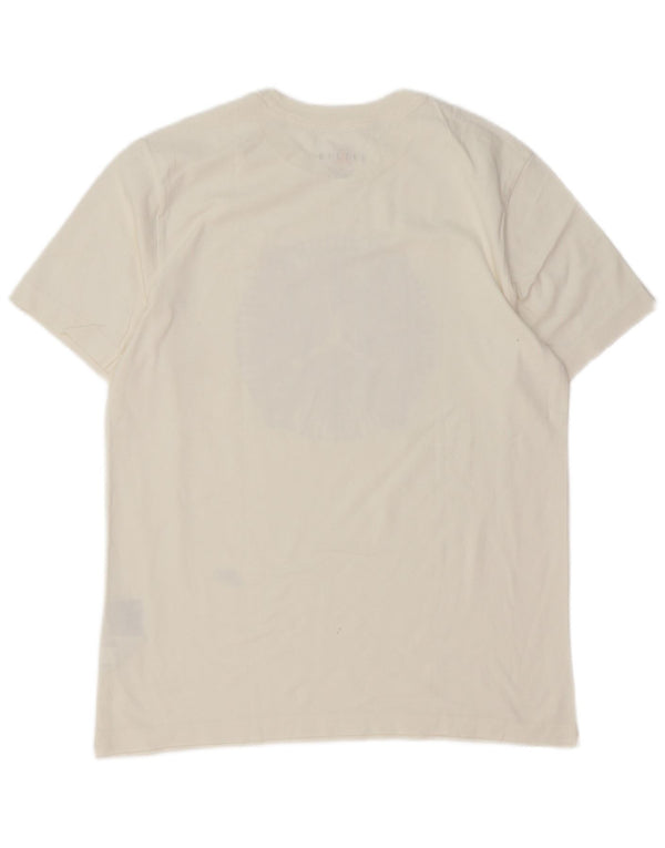 Camiseta Jordan masculina gráfica Top médio algodão branco