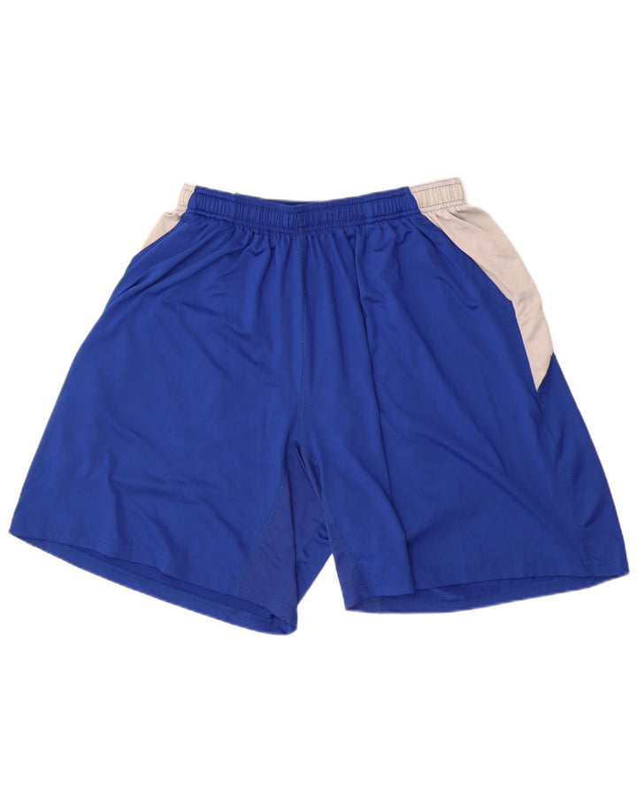 Russell Athletic Mens Sport Shorts 2XL Poliéster Colorblock Azul