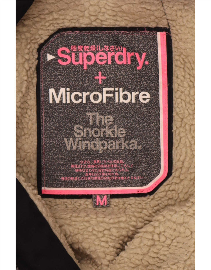 Jaqueta corta-vento feminina Superdry Windparka com capuz Reino Unido 14 médio azul marinho