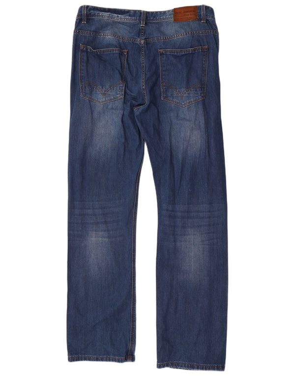 Diesel Mens Dexter Bootcut Jeans W36 L34 Azul Algodão