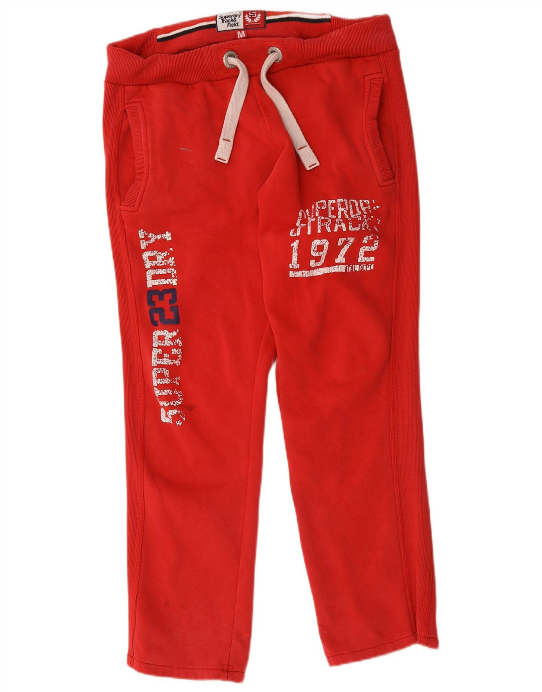 Superdry Mens Graphic Calças de treino médio vermelho