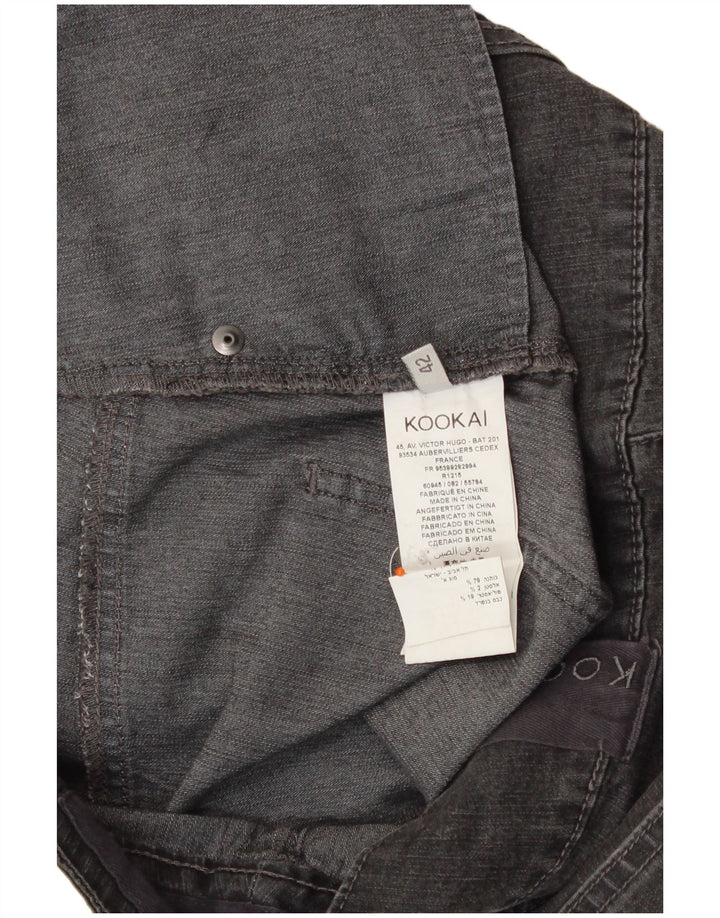 Mini saia jeans feminina KOOKAI IT 42 médio W32 algodão cinza