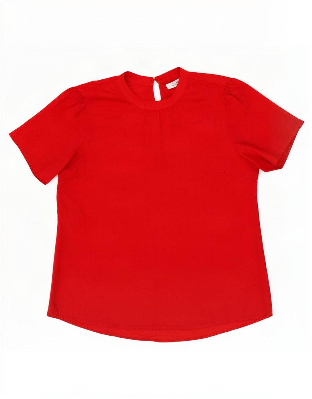 Blusa feminina Oasis UK 14 grande poliéster vermelho