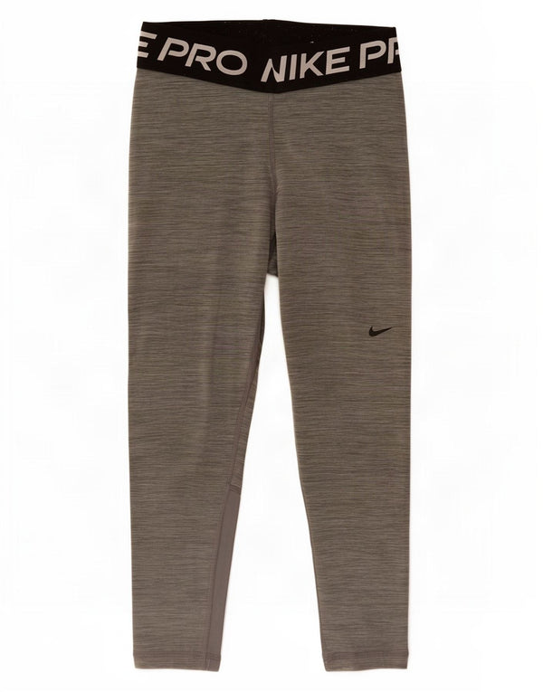 Leggings Nike Dri Fit Capri Graphic UK 8 Small Grey Colourblock